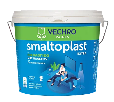 SMALTOPLAST EXTRA ΠΛΑΣΤΙΚΟ ΟΙΚΟΛΟΓΙΚΟ ΧΡΩΜΑ ΛΕΥΚΟ 0,75Lt