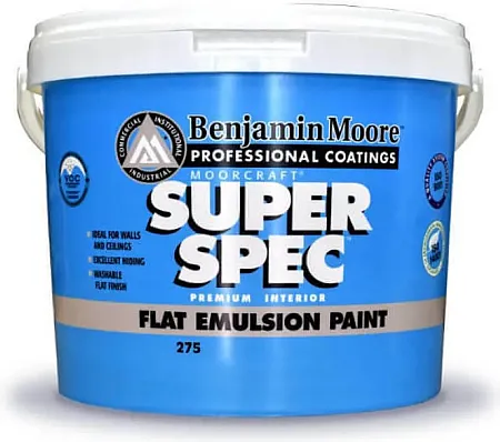 275 SuperSpec Πλαστικό ματ Benjamin Moore Λευκό 3Lt