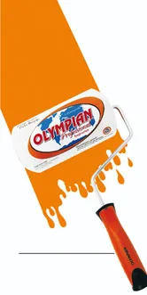 OLYMPIAN Ρολό Βαφής Γούνας Ακούρευτο 18cm με Λαβή