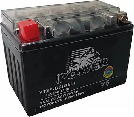 POWER Μπαταρία Μοτοσυκλέτας YTX9-BS (GEL) 9Ah
