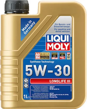 LIQUI MOLY 20820 Συνθετικό Λάδι Αυτοκινήτου Longlife III 5W-30 1lt