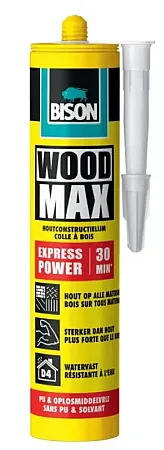 BISON Wood Max Express Αδιάβροχη Ξυλόκολλα 380gr