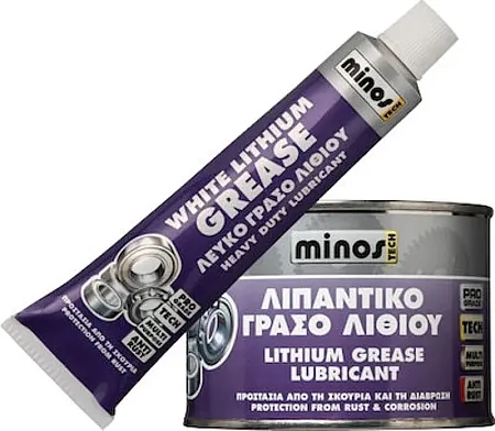 MINOS White Lithium Grease Γράσο Λιθίου Σωληνάριο 80ml