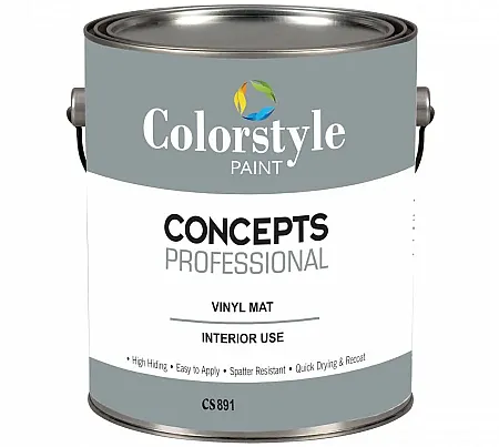 COLORSTYLE 891 Concepts Professional Πλαστικό Ματ Χρώμα για Εσωτερική Χρήση Λευκό 9lt