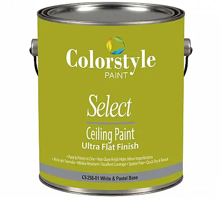 COLORSTYLE SELECT CEILING PAINT Ακρυλικό Ματ Χρώμα Ειδικό για Ταβάνια Λευκό CS 258  3Lt