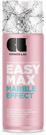 Cosmos Lac Marble Effect Διακοσμητικό Σπρέι με Εφέ Μαρμάρου Μαύρο 921 400ml