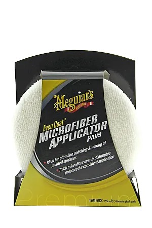 Meguiar’s X3080EU Even Coat Microfibre Applicator Pads Σφουγγαράκια με Μικροΐνες Σετ 2 Τεμαχίων
